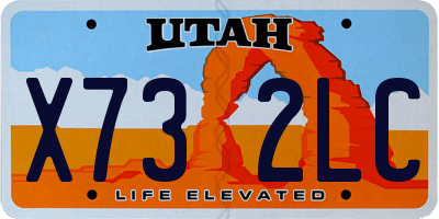 UT license plate X732LC