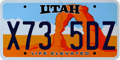 UT license plate X735DZ