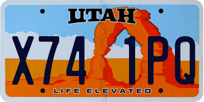 UT license plate X741PQ