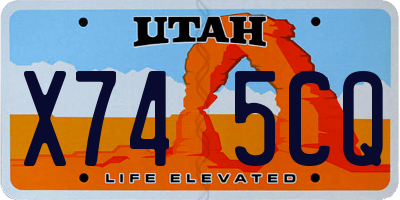 UT license plate X745CQ