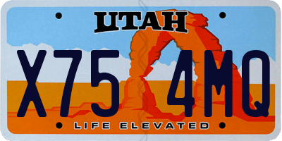 UT license plate X754MQ