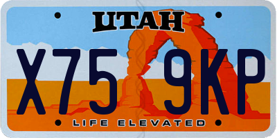 UT license plate X759KP