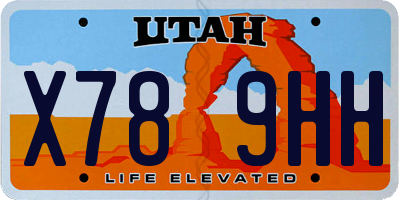 UT license plate X789HH