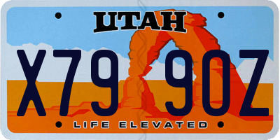 UT license plate X799OZ