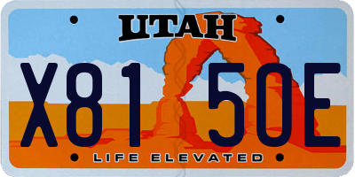 UT license plate X815OE