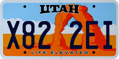 UT license plate X822EI