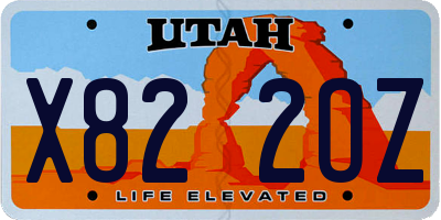 UT license plate X822OZ