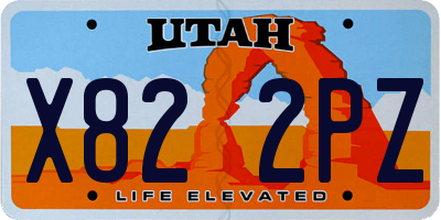 UT license plate X822PZ