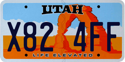 UT license plate X824FF
