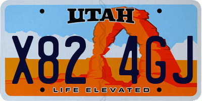UT license plate X824GJ