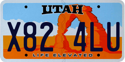 UT license plate X824LU