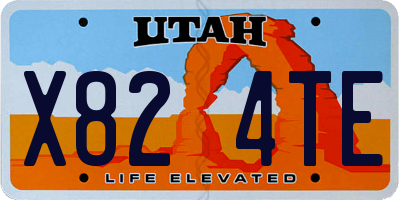 UT license plate X824TE