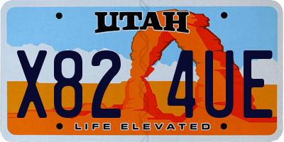 UT license plate X824UE