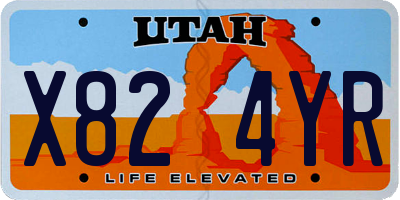 UT license plate X824YR