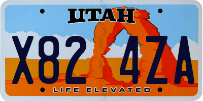 UT license plate X824ZA