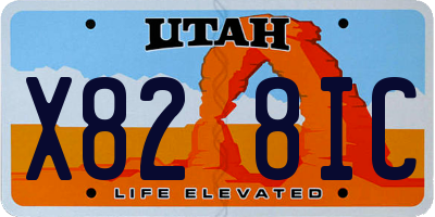 UT license plate X828IC