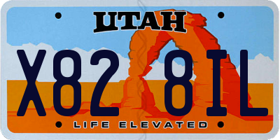 UT license plate X828IL