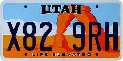 UT license plate X829RH