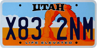 UT license plate X832NM