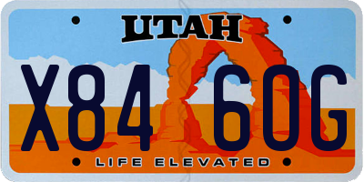 UT license plate X846OG