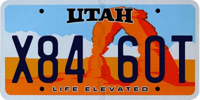 UT license plate X846OT