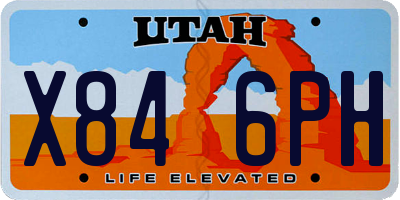 UT license plate X846PH