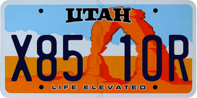 UT license plate X851OR