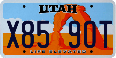UT license plate X859OT