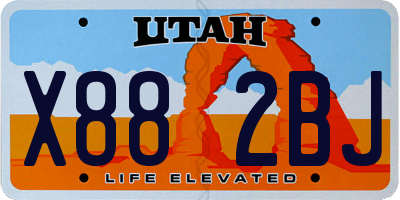 UT license plate X882BJ