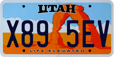 UT license plate X895EV