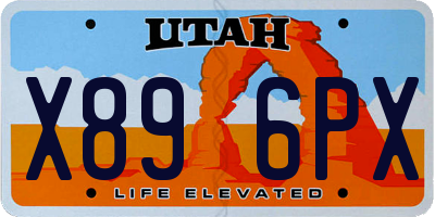 UT license plate X896PX