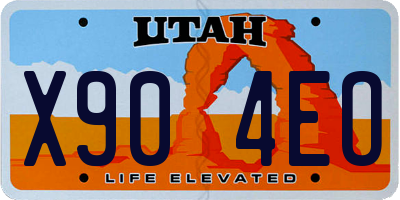 UT license plate X904EO