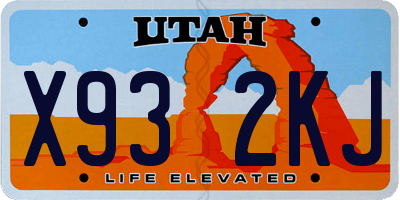 UT license plate X932KJ