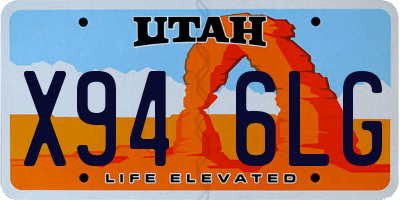 UT license plate X946LG
