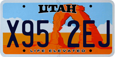 UT license plate X952EJ