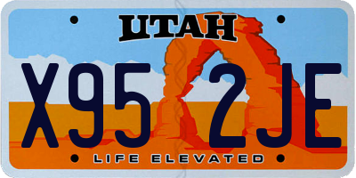 UT license plate X952JE