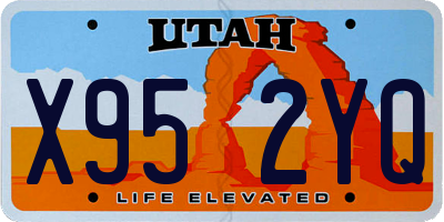 UT license plate X952YQ