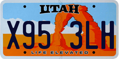 UT license plate X953LH