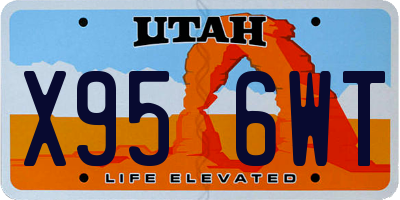 UT license plate X956WT