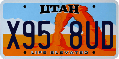 UT license plate X958UD