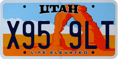 UT license plate X959LT