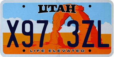 UT license plate X973ZL