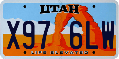 UT license plate X976LW