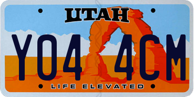 UT license plate Y044CM