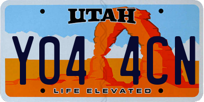 UT license plate Y044CN