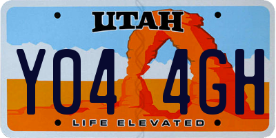 UT license plate Y044GH