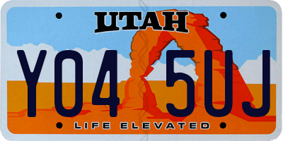 UT license plate Y045UJ