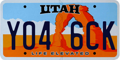 UT license plate Y046CK
