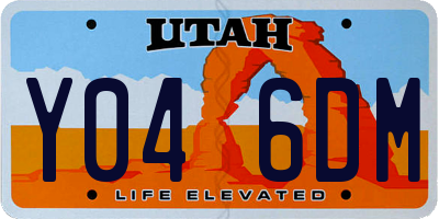 UT license plate Y046DM