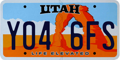 UT license plate Y046FS